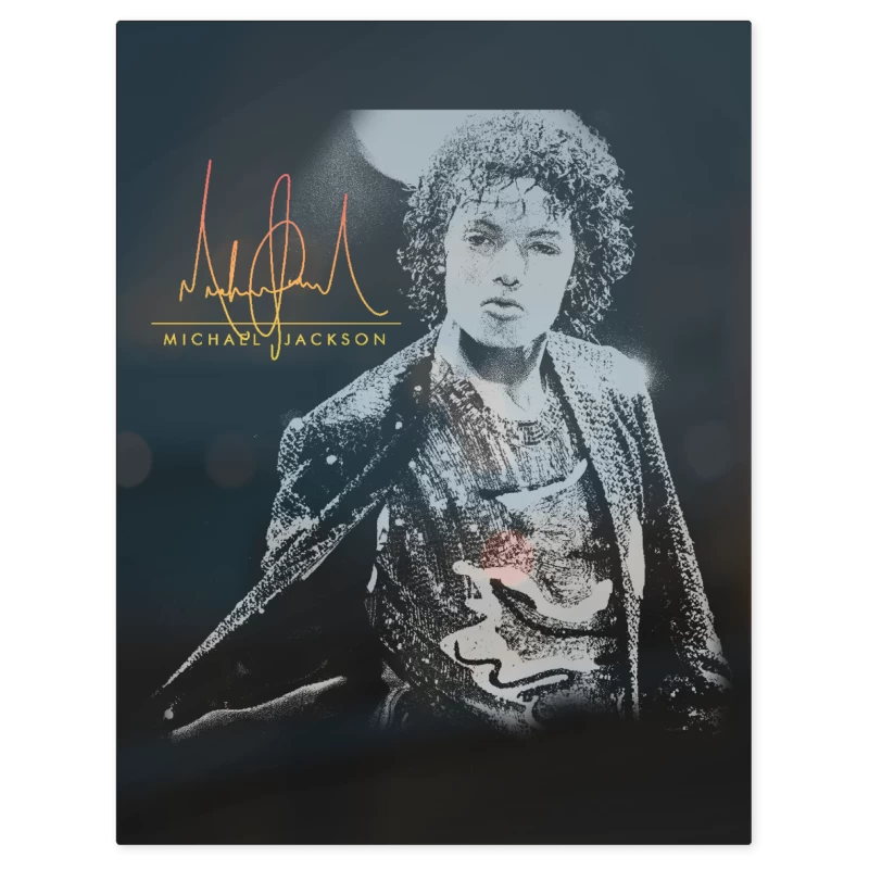 King of Pop – Print Metálico