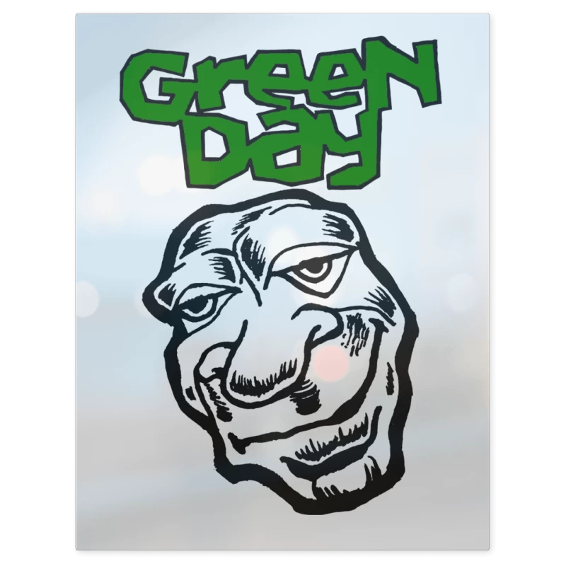 Green Day Face – Print Metálico