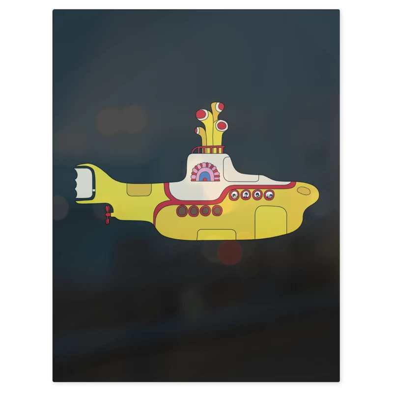 The Beatles Submarino Amarillo – Print Metálico