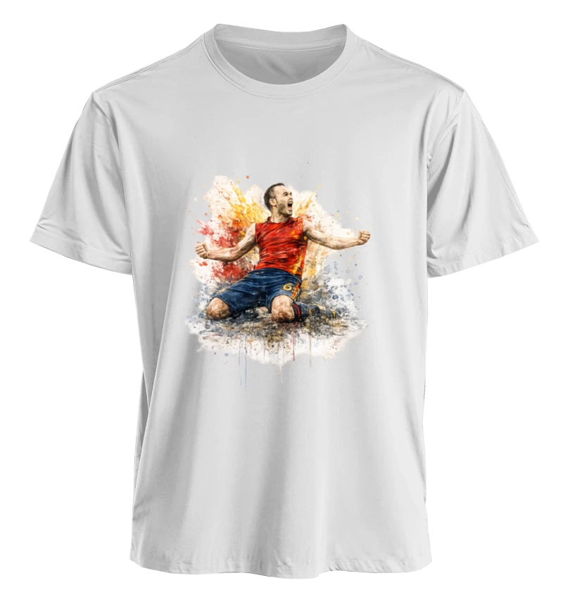 Polera "Andrés Iniesta - 93:00 (Sudáfrica 2010)"