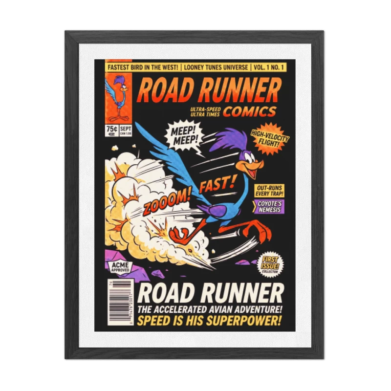 Cuadro Road Runner – Looney Tunes Retro Comics