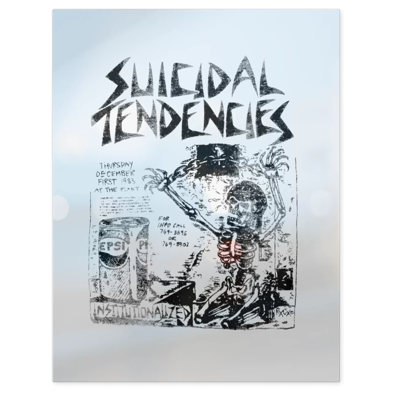 Suicidal Tendencies Institutionalized – Print Metálico