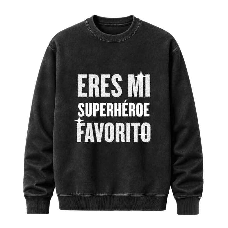 Polerón Eres mi superhéroe favorito — Regalo para papá, Día del Padre y cumpleaños, Regalo papá, abuelo o padrino, diseño vintage