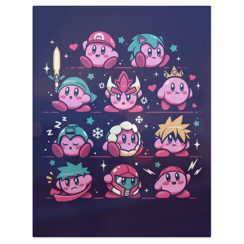 Guerreros Rosados – Print Metálico
