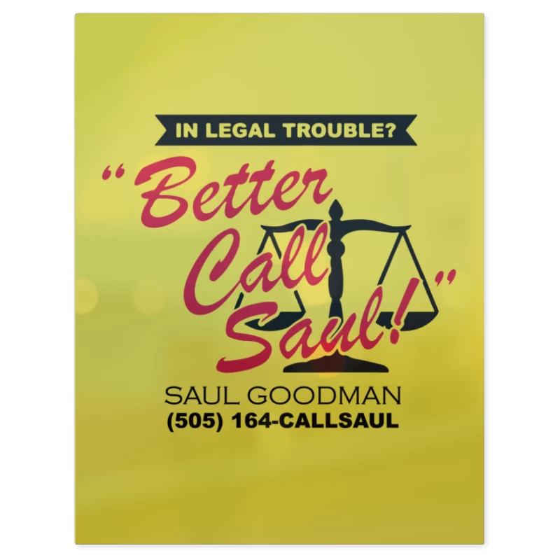 Better Call Saul! – Print Metálico