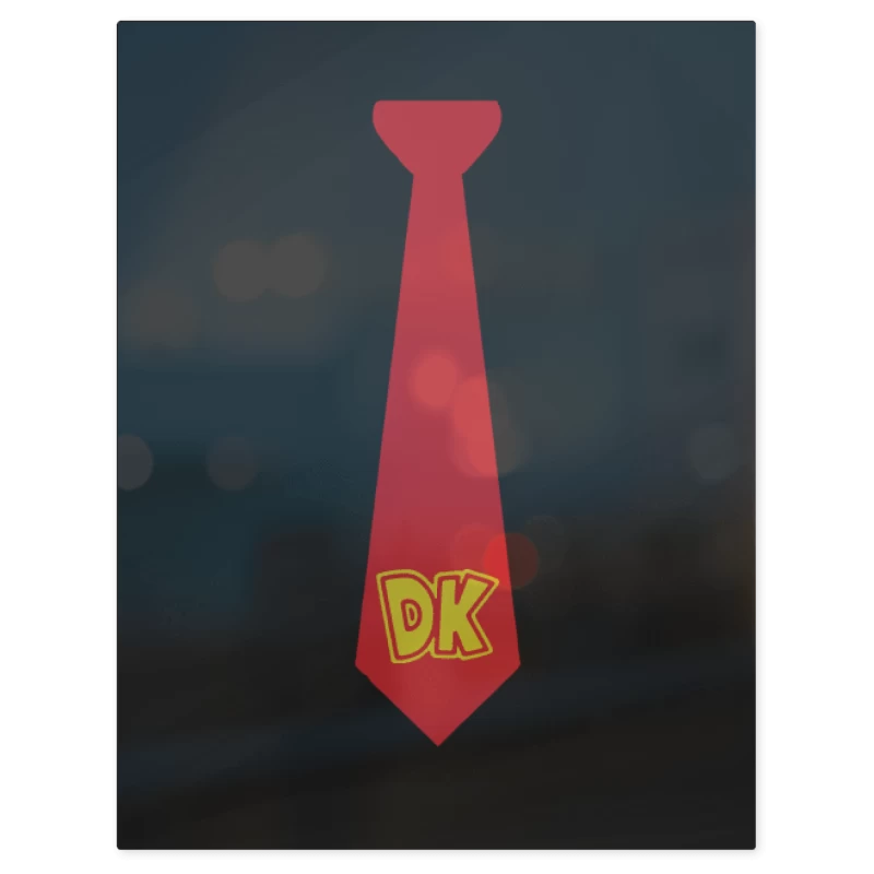 Corbata Donkey Kong – Print Metálico