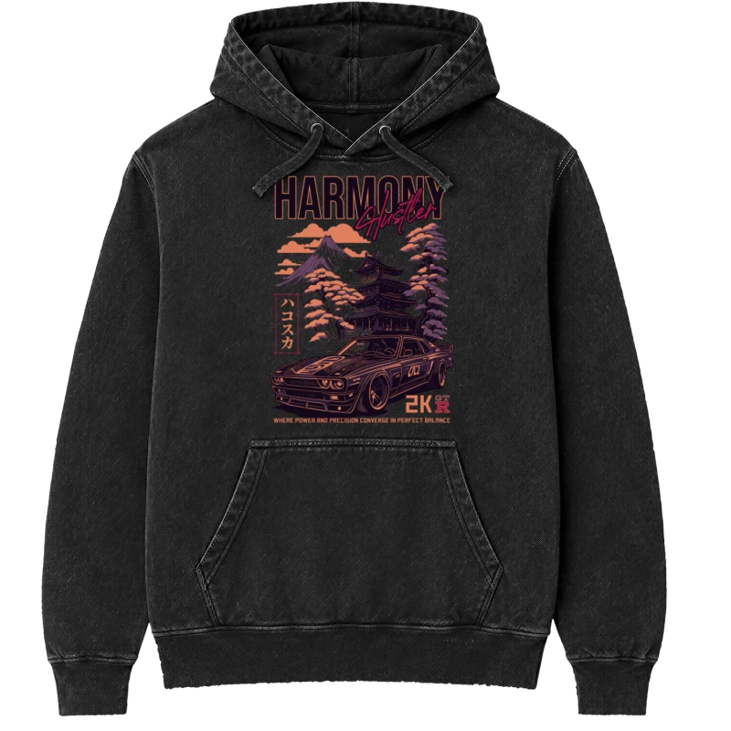 Polerón canguro Acid Wash Harmony Hustler