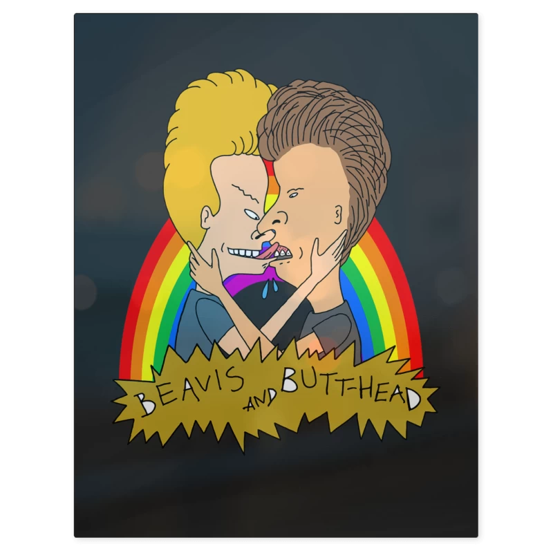 Beavis and Butthead Love – Print Metálico