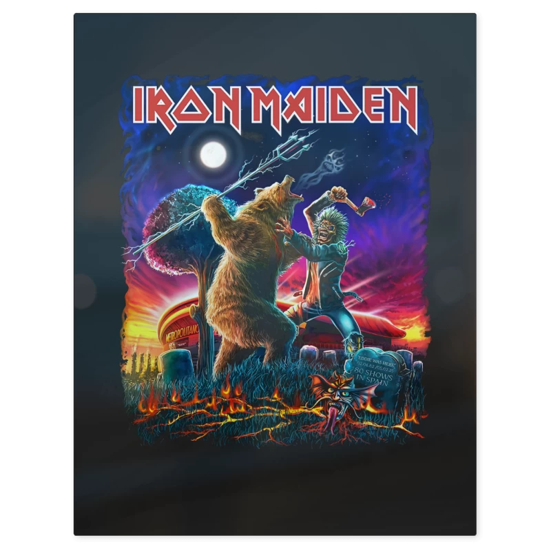 Iron Maiden Madrid – Print Metálico