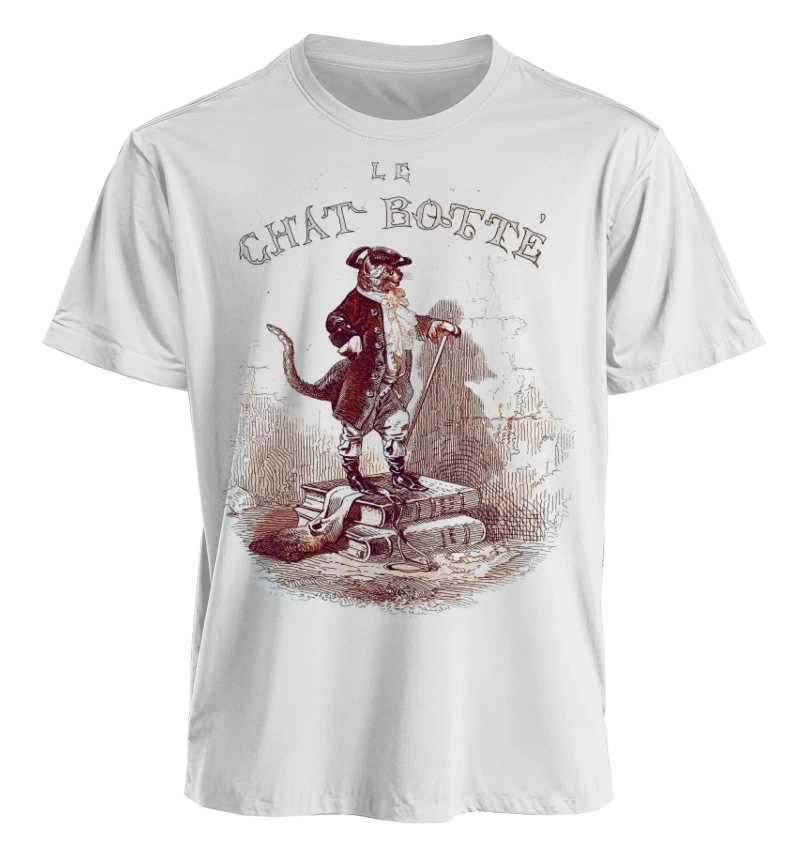 El Gato con Botas 1850 (Grabado sepia)
