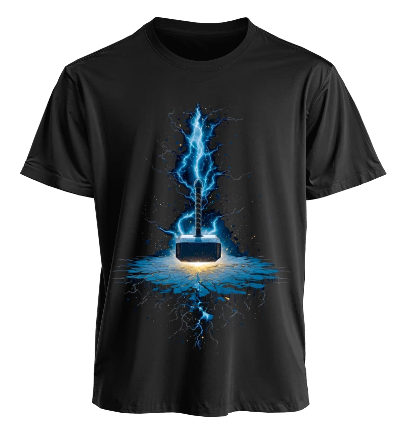 Polera Marvel Thor Mjolnir | Frente + Espalda