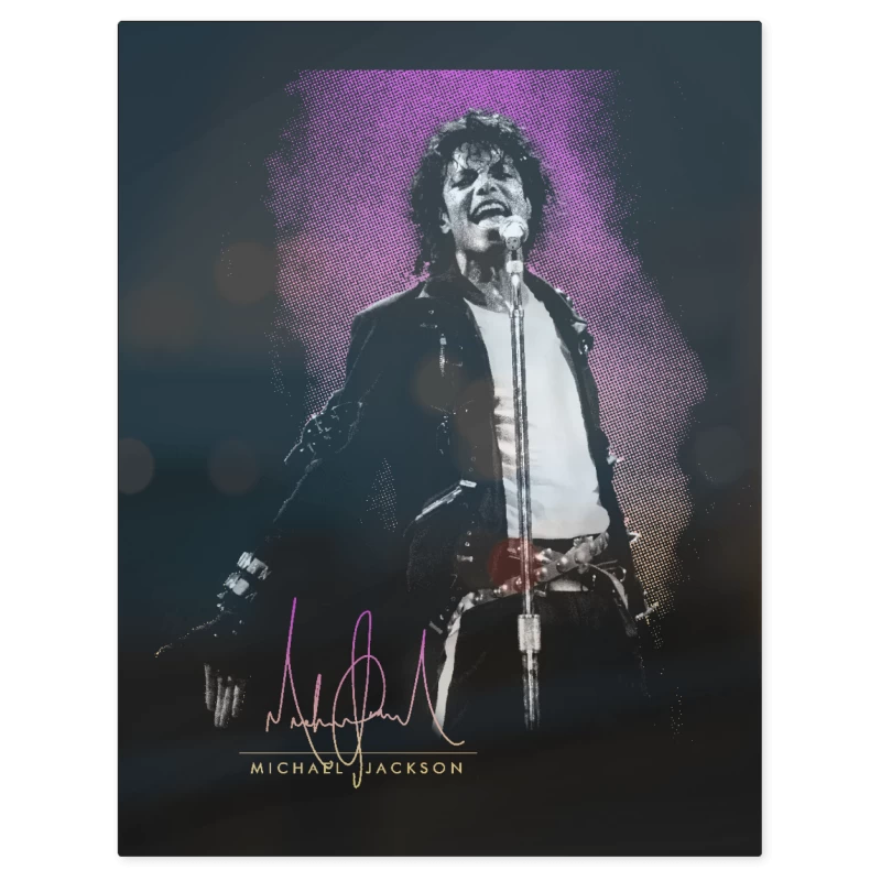 King of Pop Michael – Print Metálico