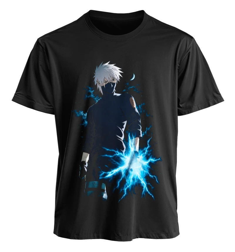 Polera Kakashi Hatake Naruto Shippuden | Frente + Manga