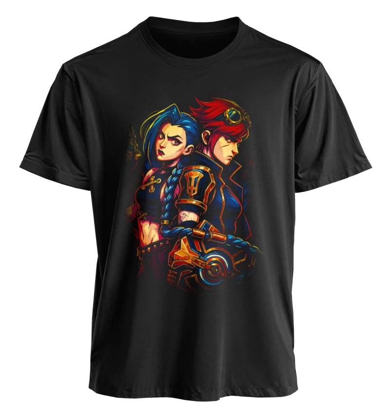 Polera League of Legends Jinx y Jayce