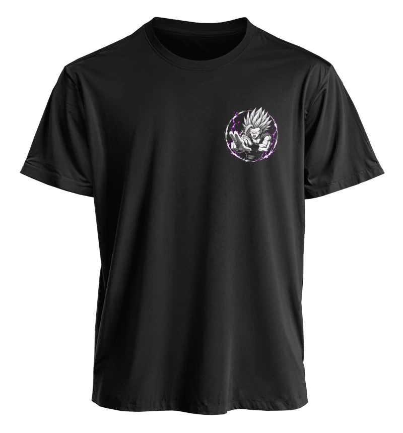 Polera Anime Dragon Ball Gohan Bestia | Espalda + Pecho
