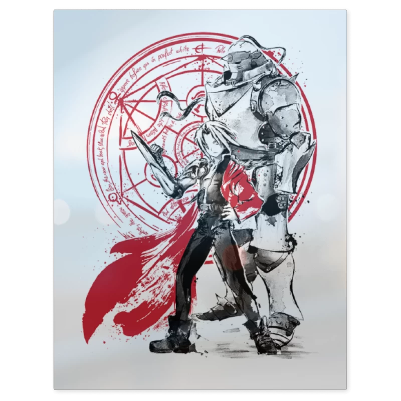Full Metal Elric Brothers – Print Metálico