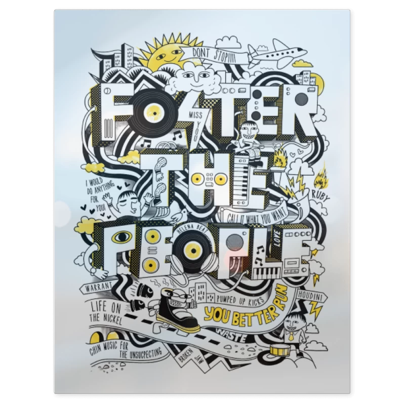 Foster the People Logo II – Print Metálico