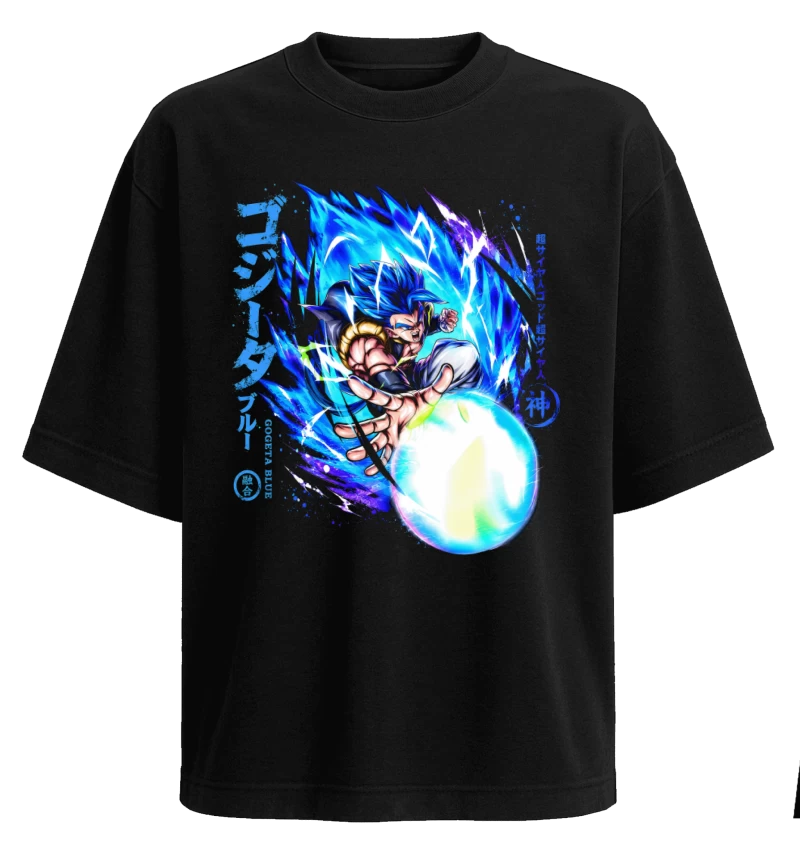 Polera Anime Dragon Ball Gogeta Blue | Frente + Manga