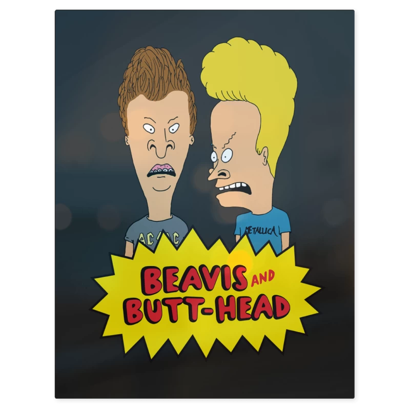 Show de Beavis and Butt Head – Print Metálico