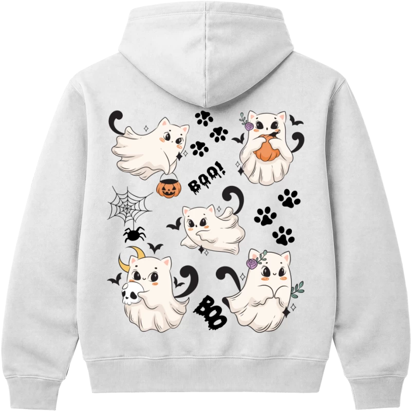 Polerón Gatitos Fantasma Halloween