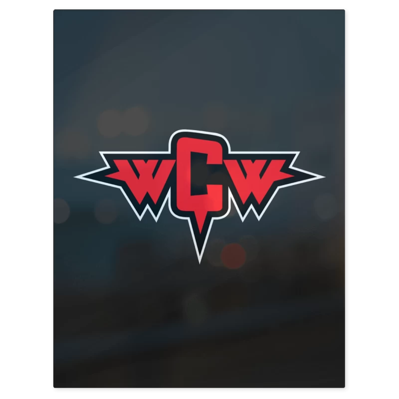 WCW Wrestling – Print Metálico
