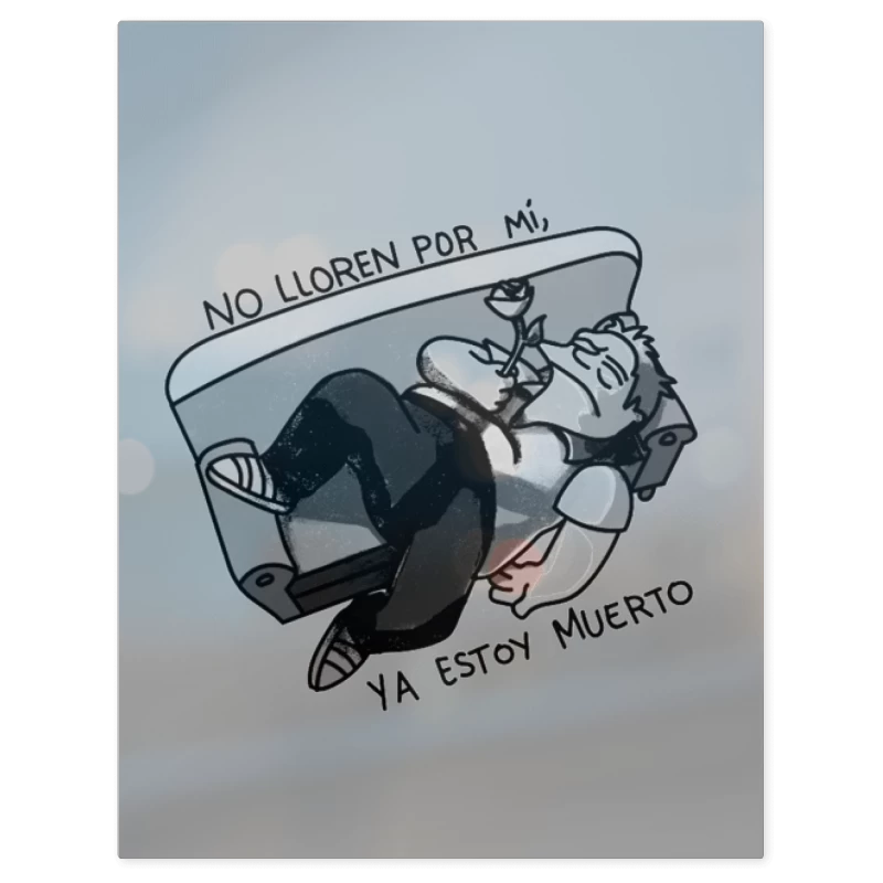 No Lloren Por Mi – Print Metálico