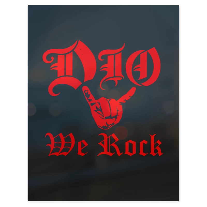 We Rock Dio – Print Metálico