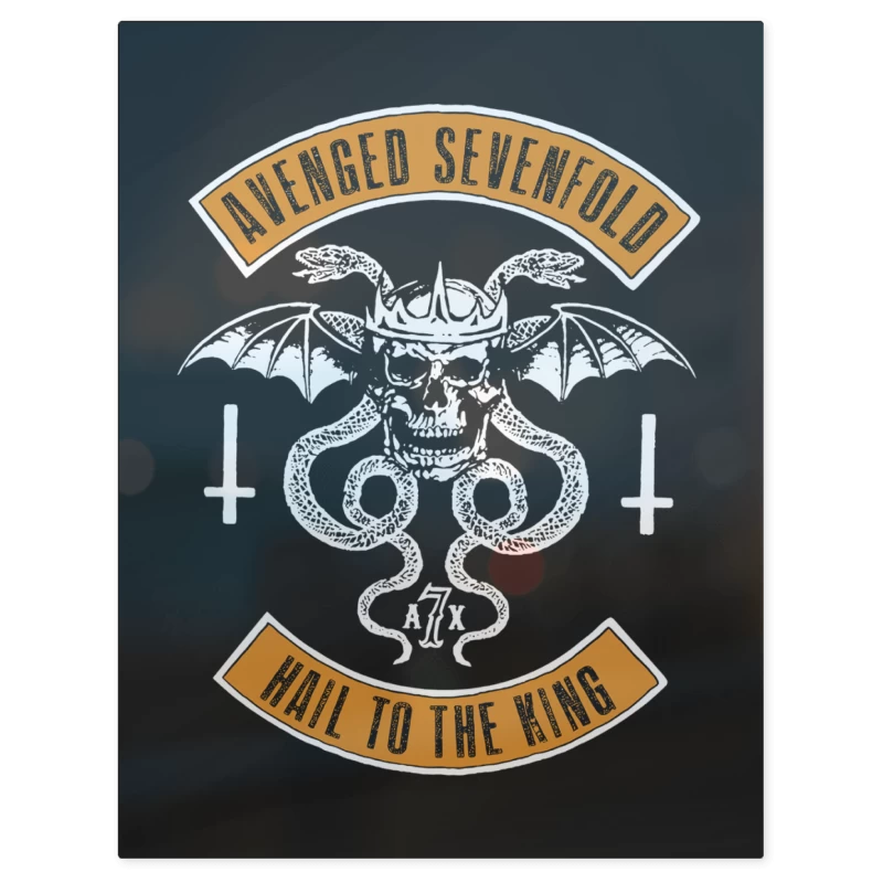 Avenged Sevenfold Hail to the King – Print Metálico