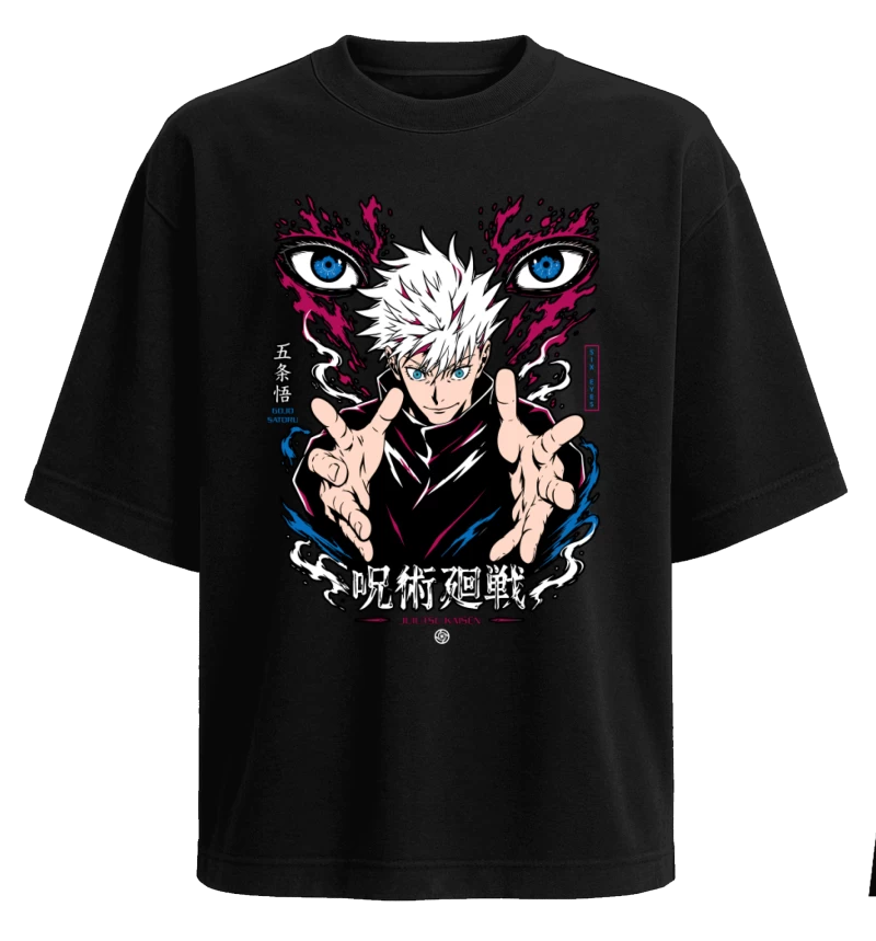 Polera Jujutsu Kaisen Gojo Satoru Six Eyes Awakening