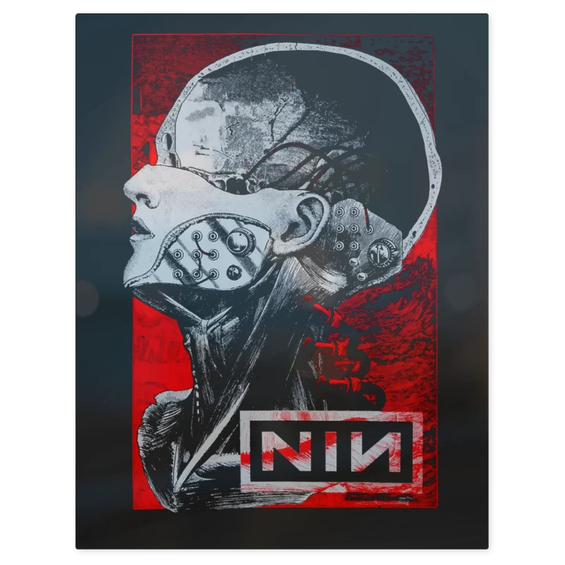 NIN Machine – Print Metálico