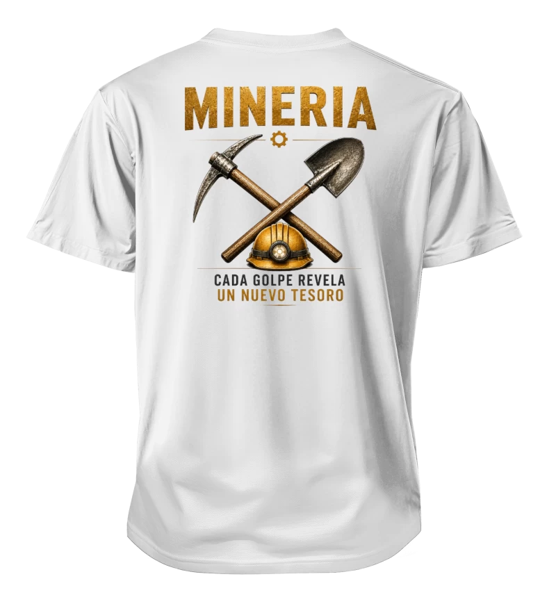 Polera Minería - Cada Golpe Revela Un Nuevo Tesoro