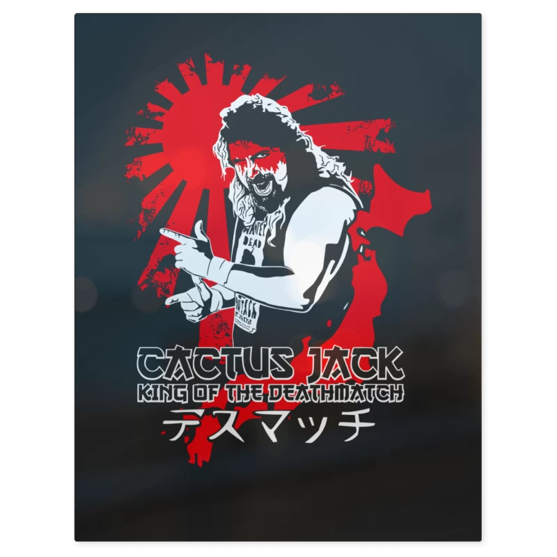 Cactus Jack King of the Deathmatch – Print Metálico
