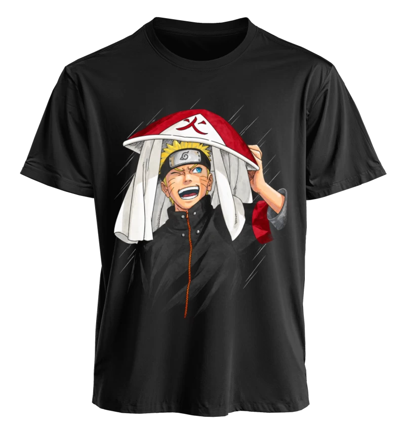 Polera Naruto Uzumaki Séptimo Hokage | Frente + Manga