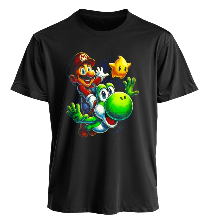 Polera Super Mario y Yoshi Super Mario Galaxy 2