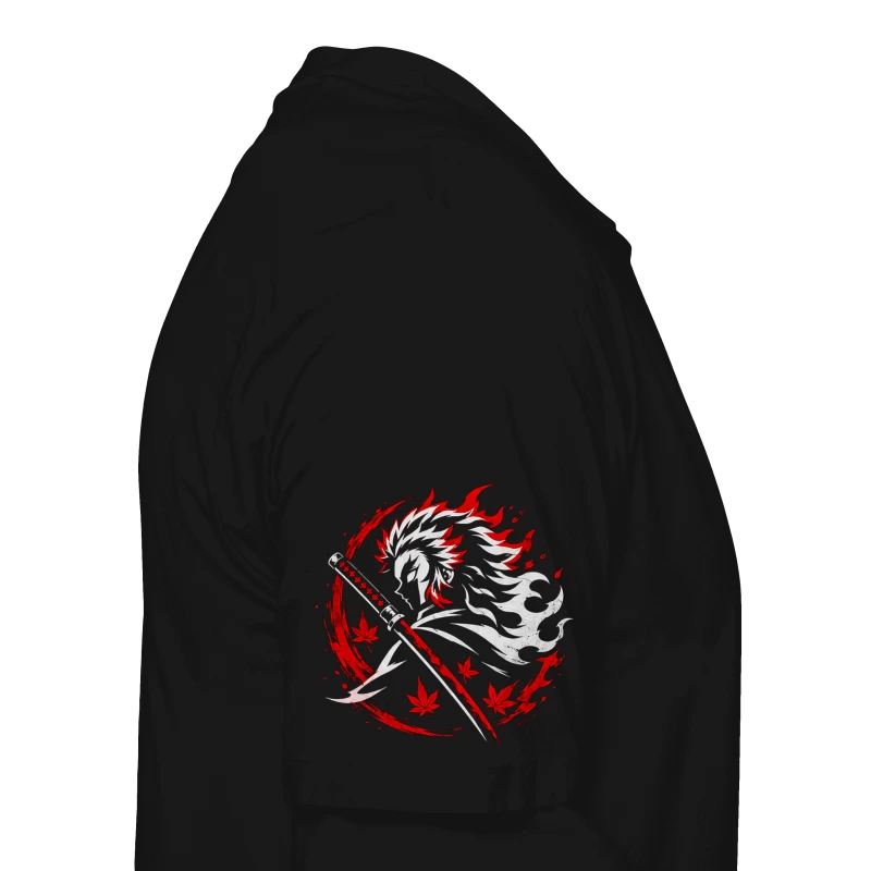 Polera Anime Demon Slayer Kyojuro Rengoku | Frente + Manga