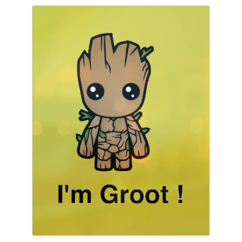 Groot – Print Metálico