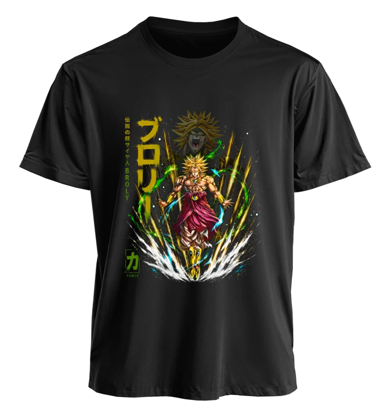 Polera Anime Dragon Ball Broly | Frente + Manga