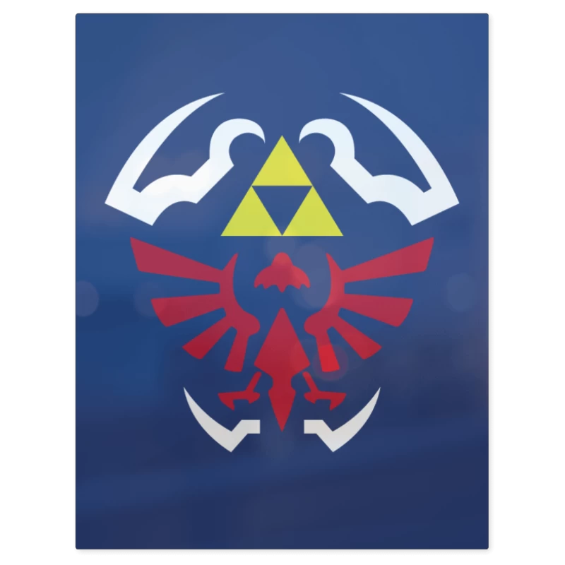 The Legend of Zelda - Hylian Shield – Print Metálico