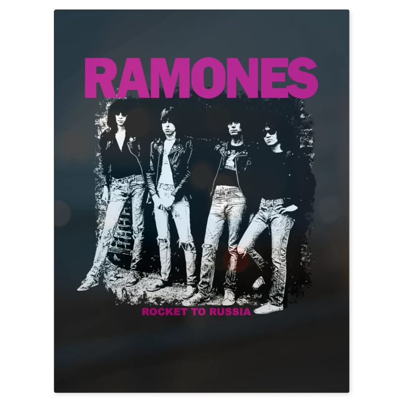 Ramones Rocket to Russia – Print Metálico