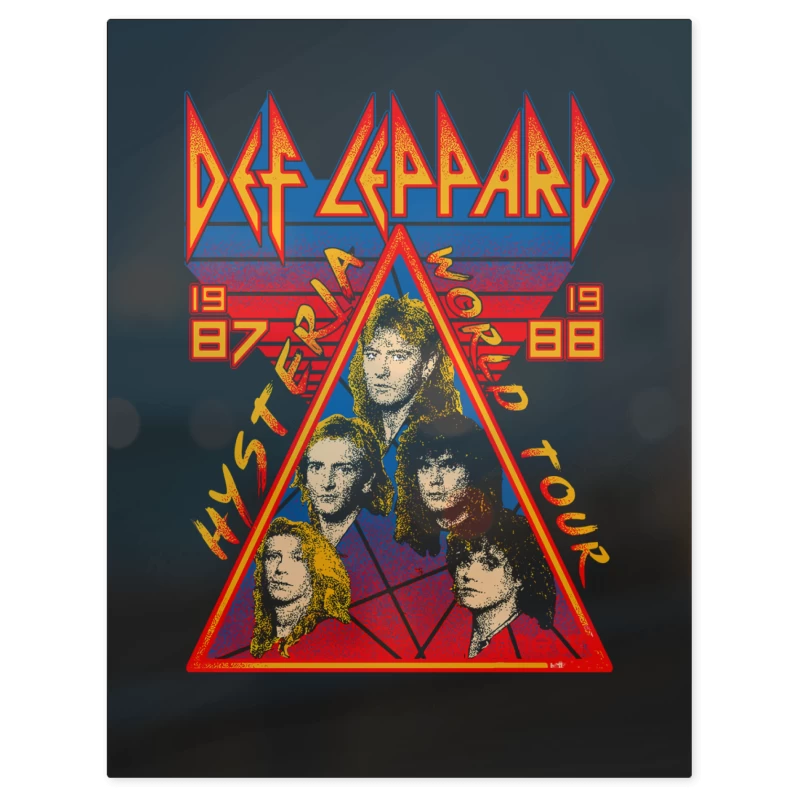 Def Leppard Hysteria Tour – Print Metálico