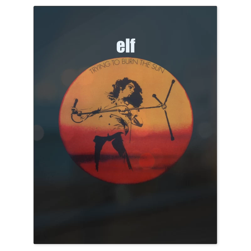 Elf Trying to Burn the Sun – Print Metálico