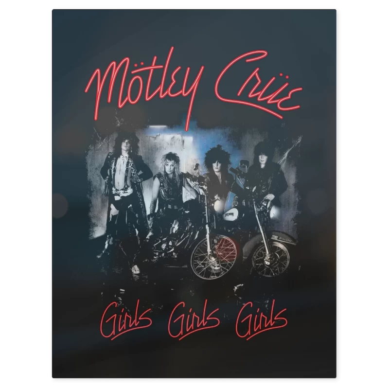 Motley Crue Girls Girls Girls – Print Metálico