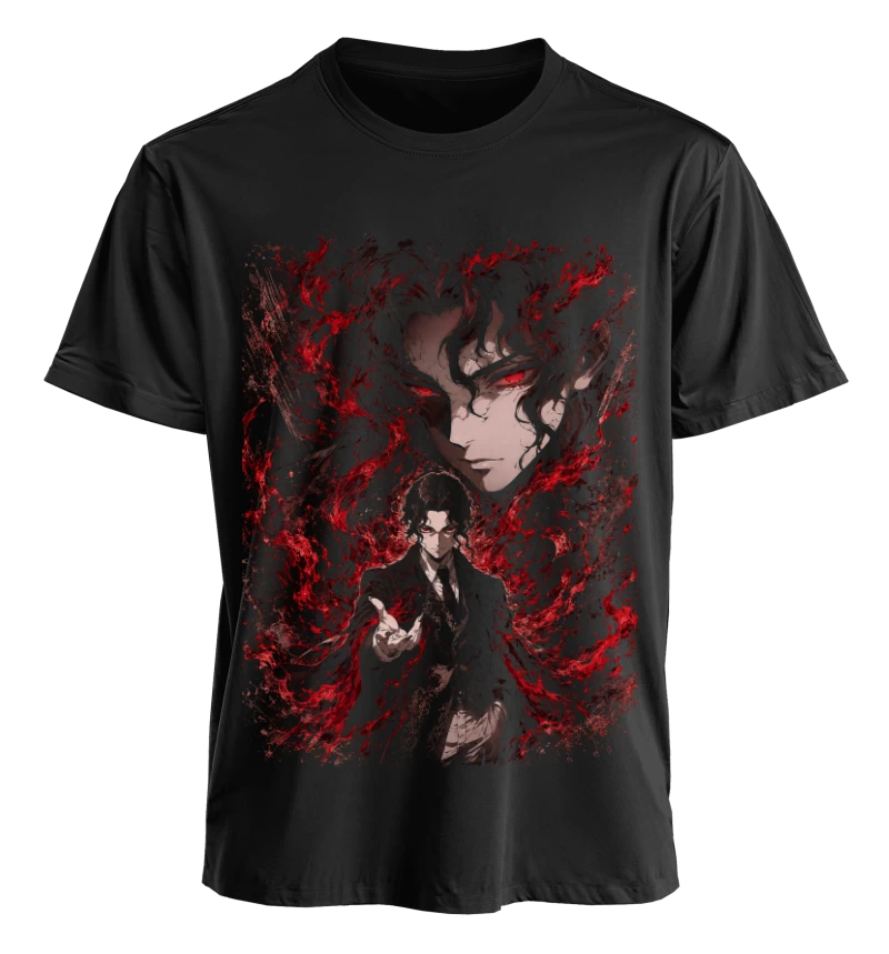 Polera Anime Demon Slayer Muzan Kibutsuji | Frente + Manga