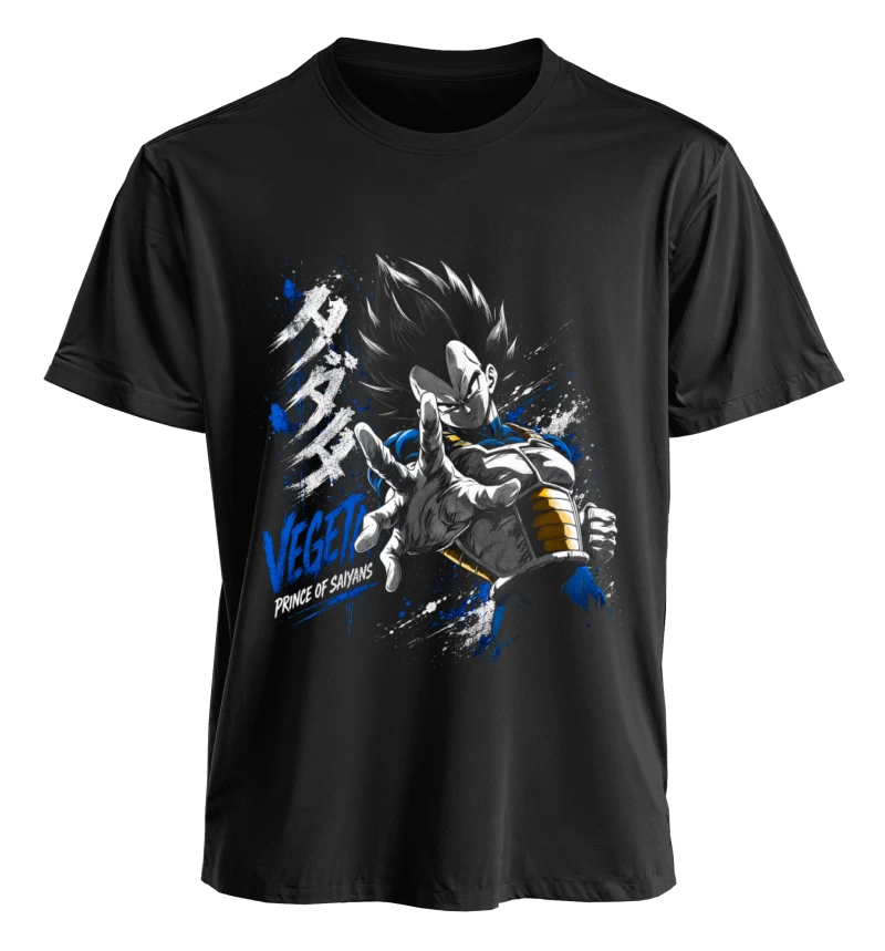 Polera Anime Dragon Ball Vegeta | Frente + Manga
