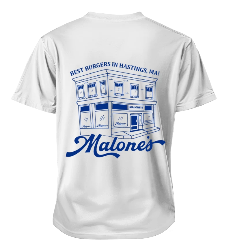 Polera Off Campus – Malone's Place Blanca