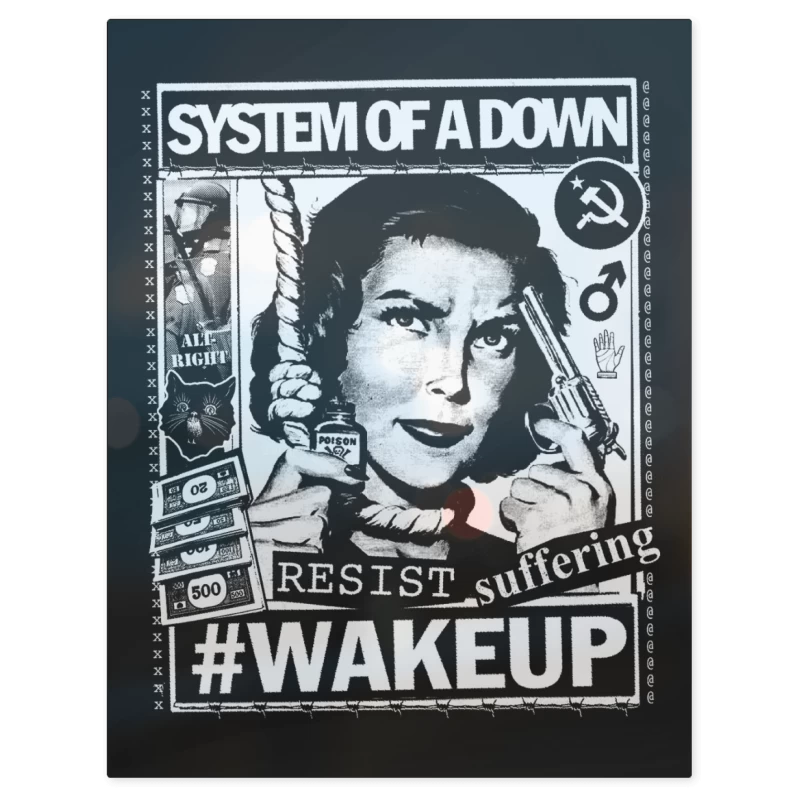System of a Down Wake Up – Print Metálico