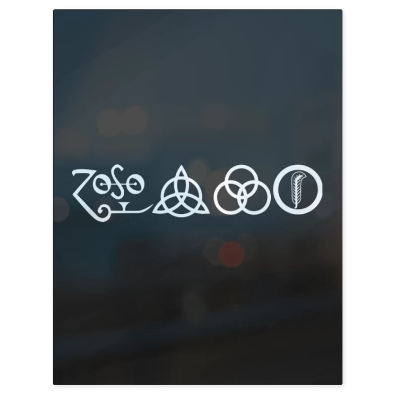 Led Zeppelin – Print Metálico