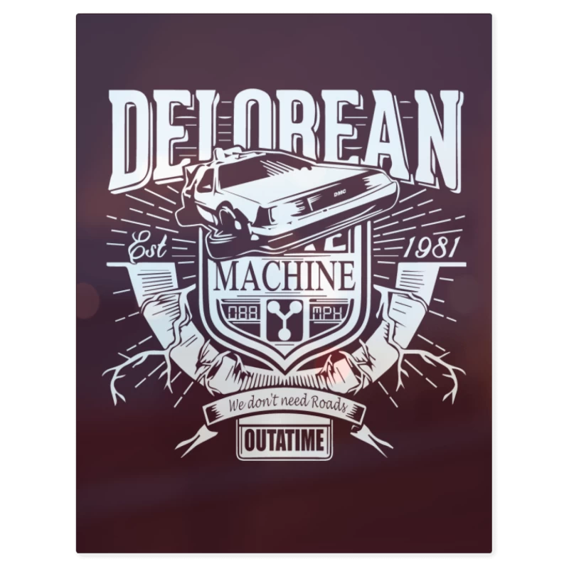 Delorean - EST 1981 – Print Metálico