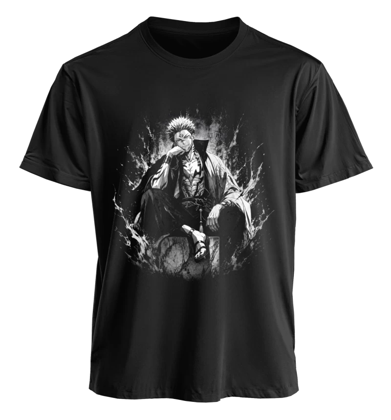 Polera Anime Jujutsu Kaisen Sukuna Trono | Frente + Manga
