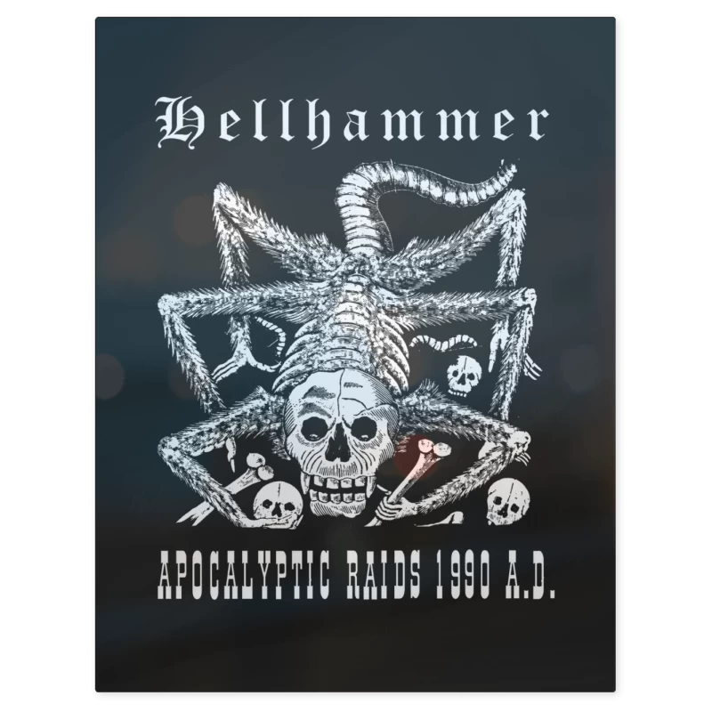 Hellhammer Apocalyptic Radis 1990 AD – Print Metálico